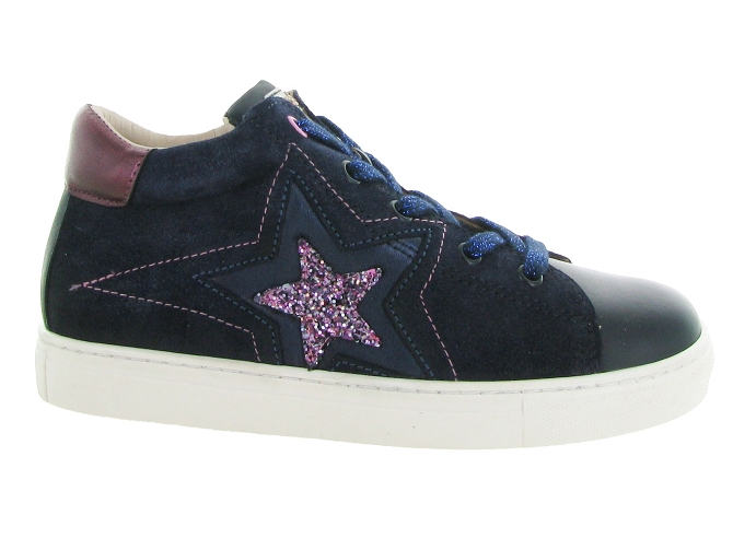 chaussures a lacets -  - junior fille - Cuir - Bleu Marine - Acebos5616801_2