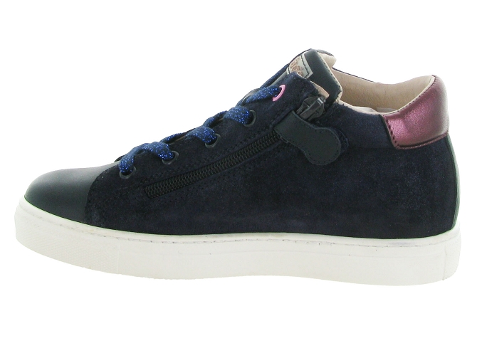 chaussures a lacets -  - junior fille - Cuir - Bleu Marine - Acebos5616801_4