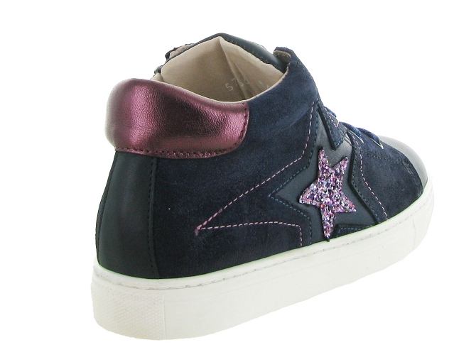 chaussures a lacets -  - junior fille - Cuir - Bleu Marine - Acebos5616801_5