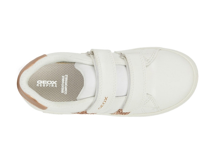 chaussures a scratch -  - junior fille - Synthétique - Blanc - Geox5630601_3