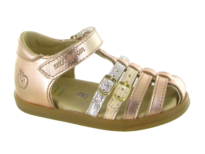 sandales et nu pieds -  - bebe fille - Cuir - Rose - Shoo pom