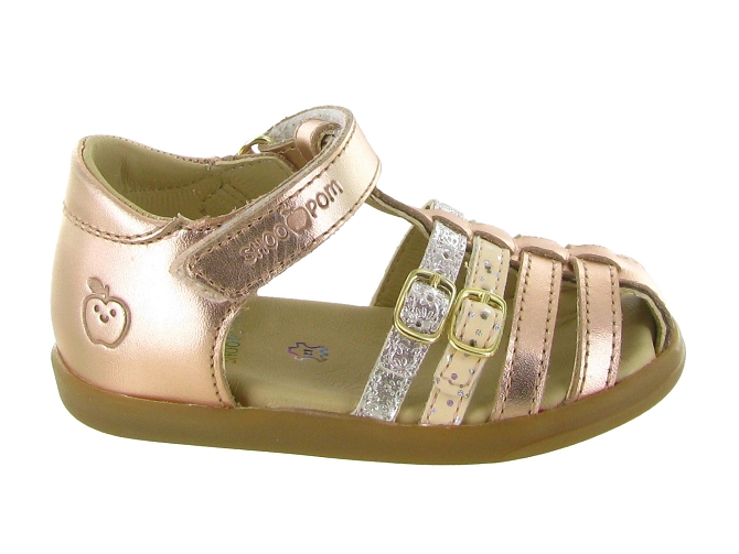 sandales et nu pieds -  - bebe fille - Cuir - Rose - Shoo pom5637905_2