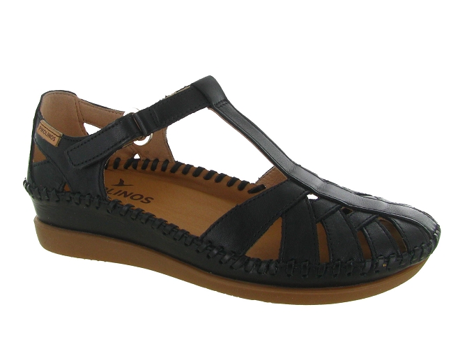 ballerines - Ballerine plate - femme - Cuir - Noir - Pikolinos
