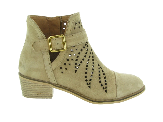 bottines et boots - Casual - femme - Cuir - Beige - Alpe5644201_2