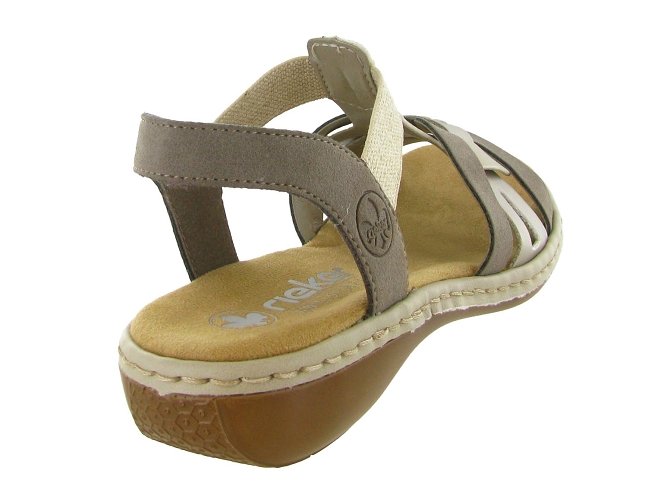 sandales et nu pieds - Confort - femme - Synthétique - Beige - Rieker5647003_5