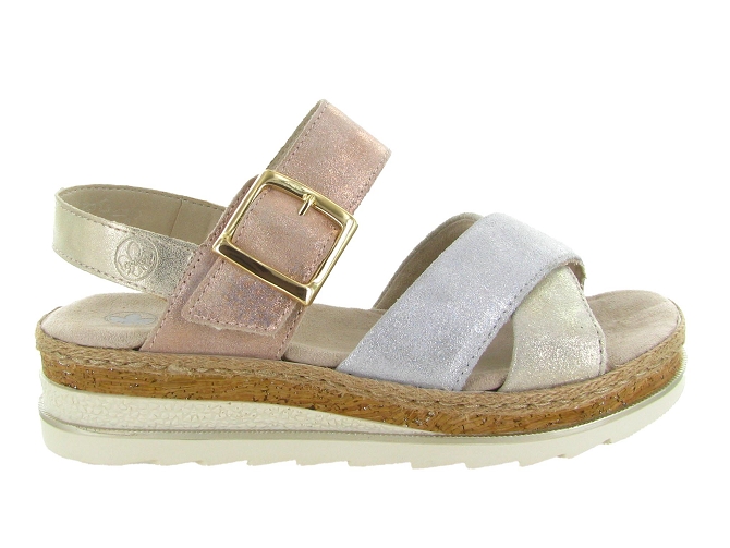 sandales et nu pieds - Casual - femme - Synthétique - Rose - Rieker5647303_2