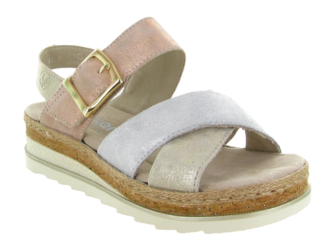 sandales et nu pieds - Casual - femme - Synthétique - Rose - Rieker5647303_3