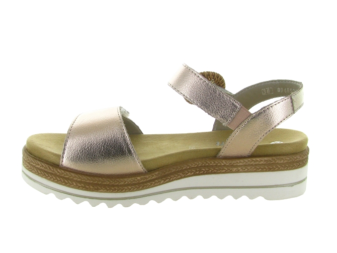 sandales et nu pieds - Confort - femme - Cuir - Rose - Remonte5649602_4