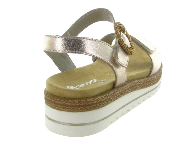 sandales et nu pieds - Confort - femme - Cuir - Rose - Remonte5649602_5