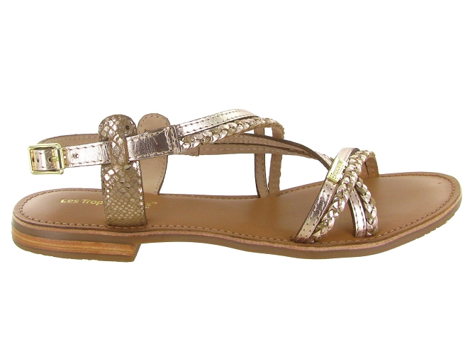 sandales et nu pieds - Casual - femme - Cuir - Or - Les tropeziennes5652103_2