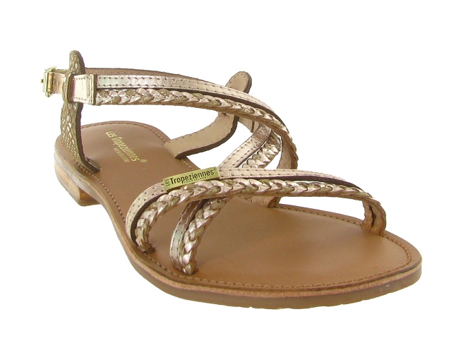 sandales et nu pieds - Casual - femme - Cuir - Or - Les tropeziennes5652103_3