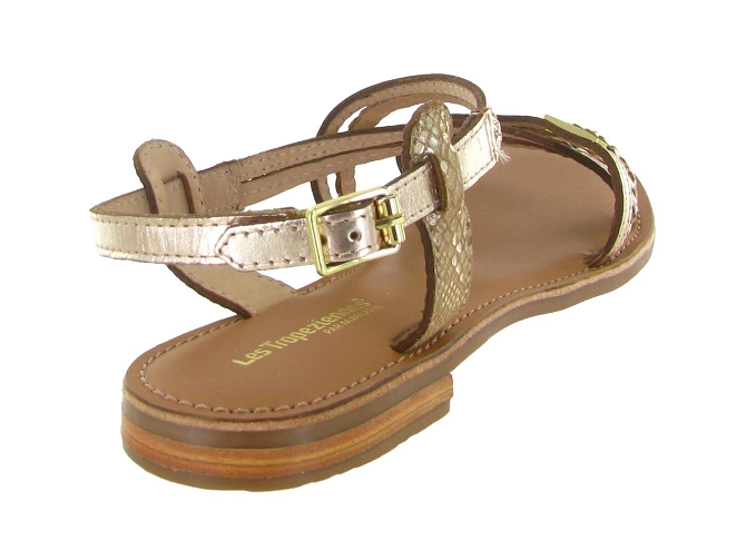 sandales et nu pieds - Casual - femme - Cuir - Or - Les tropeziennes5652103_5