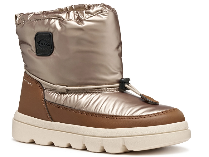 apres ski bottes fourrees -  - junior fille - Synthétique - Or - Geox