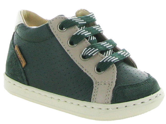 chaussures bebe du 18 au 27 -  - bebe garcon - Cuir - Kaki - Shoo pom