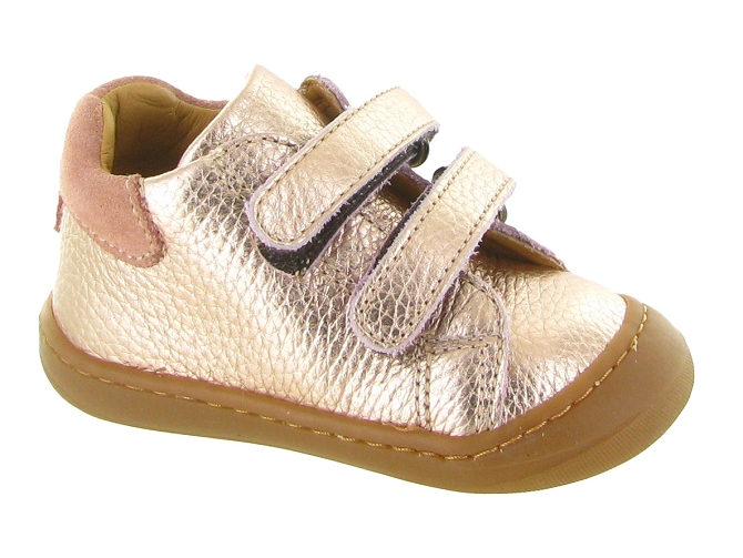 pre marche du 16 au 23 - Semelle souple - bebe fille - Cuir - Rose - Babybotte