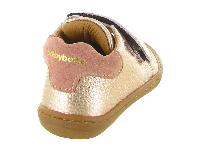 pre marche du 16 au 23 - Semelle souple - bebe fille - Cuir - Rose - Babybotte5679401_5