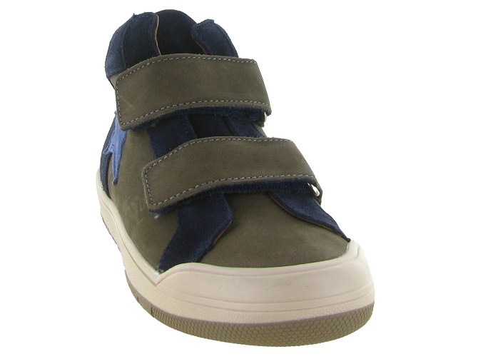 chaussures a scratch -  - junior garcon - Cuir - Bleu - Bellamy5680402_3