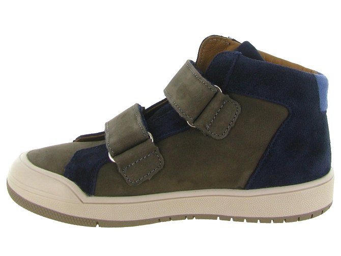 chaussures a scratch -  - junior garcon - Cuir - Bleu - Bellamy5680402_4