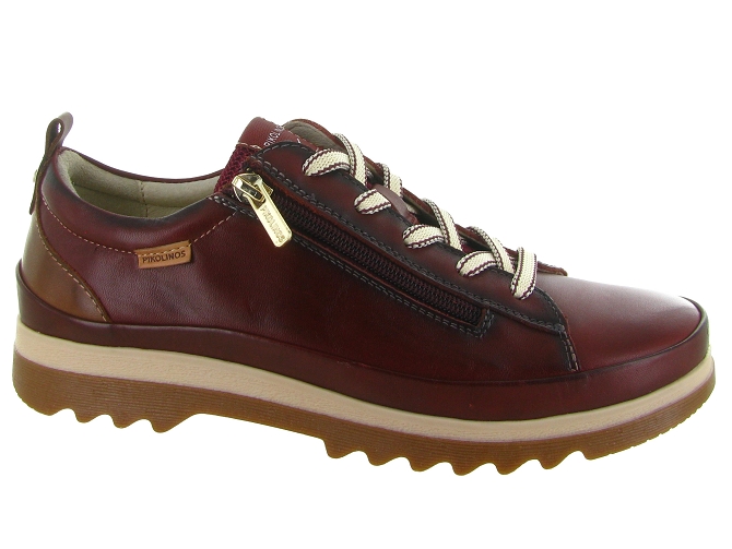 chaussures a lacets - Lacets détente - femme - Cuir - Bordeaux - Pikolinos