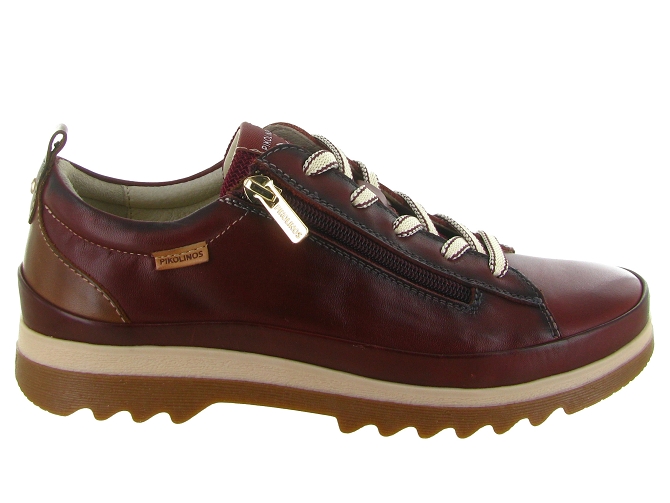 chaussures a lacets - Lacets détente - femme - Cuir - Bordeaux - Pikolinos5688003_2