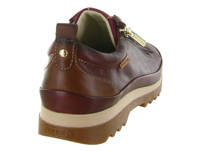 chaussures a lacets - Lacets détente - femme - Cuir - Bordeaux - Pikolinos5688003_5