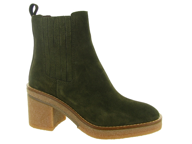bottines et boots - Casual - femme - Nubuck - Kaki - Alpe
