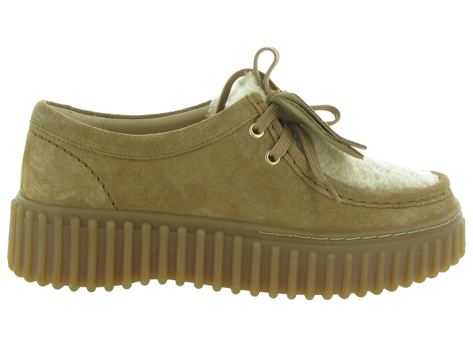 chaussures a lacets - Derby chic - femme - Nubuck - Beige - Clarks5689802_2