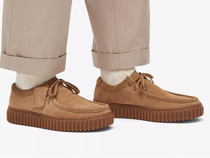 chaussures a lacets - Confort et décontracté - homme - Cuir - Beige - Clarks5691501_5