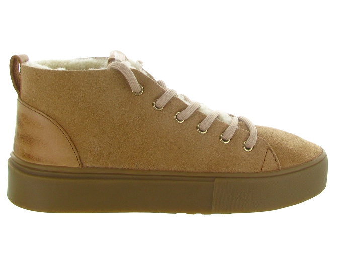 apres ski bottes fourrees - Bottine chaude - femme - Nubuck - Beige - Black stone5693602_2