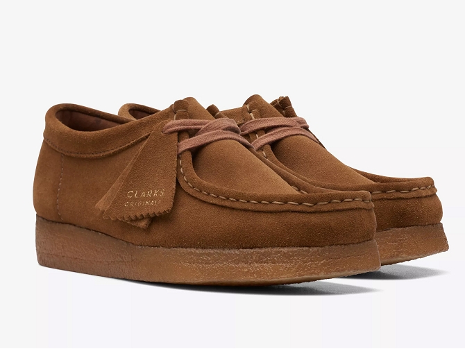 chaussures a lacets - Derby chic - femme - Cuir - Chestnut - Clarks