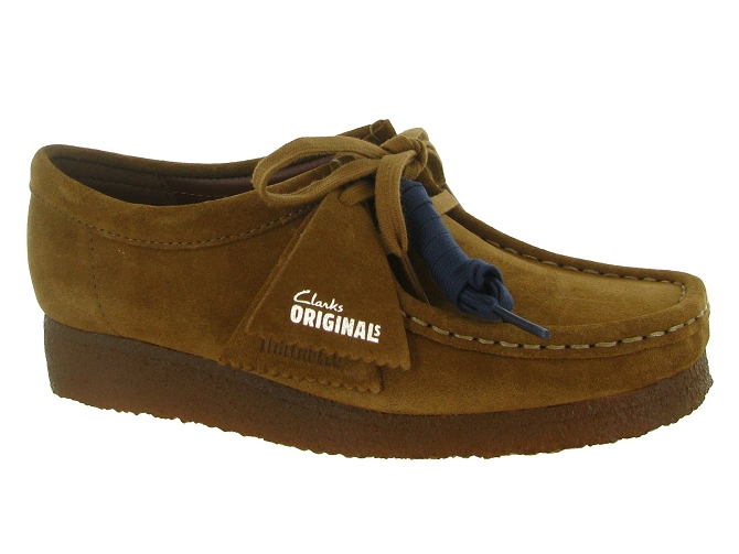 chaussures a lacets - Derby - femme - Cuir - Chestnut - Clarks