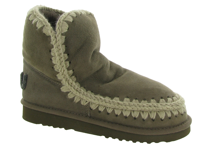 apres ski bottes fourrees - Bottine chaude - femme - Nubuck - Taupe - Mou
