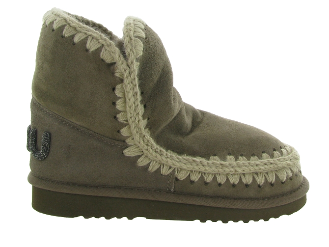 apres ski bottes fourrees - Bottine chaude - femme - Nubuck - Taupe - Mou5695902_2
