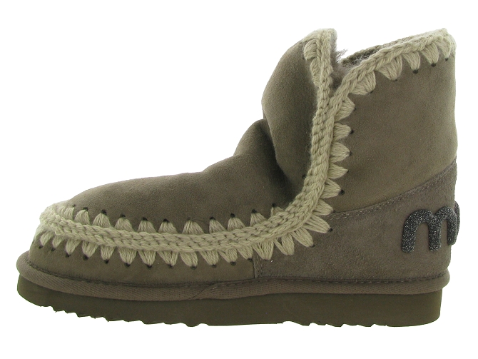 apres ski bottes fourrees - Bottine chaude - femme - Nubuck - Taupe - Mou5695902_4