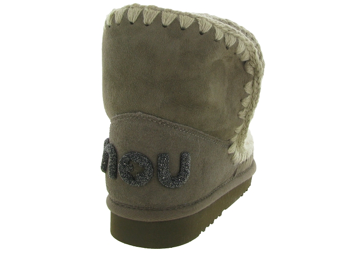 apres ski bottes fourrees - Bottine chaude - femme - Nubuck - Taupe - Mou5695902_5