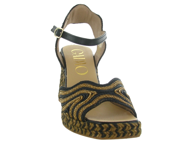 sandales et nu pieds - Corde - femme - Coton - Noir - Gaimo5711201_3
