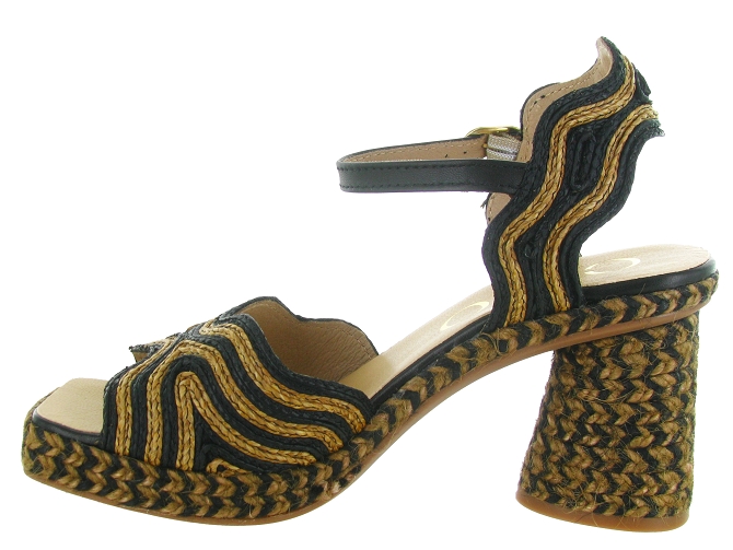 sandales et nu pieds - Corde - femme - Coton - Noir - Gaimo5711201_4
