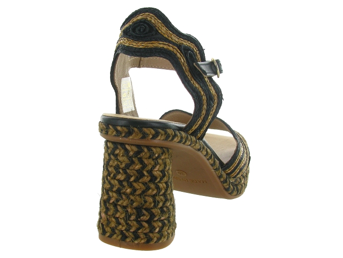 sandales et nu pieds - Corde - femme - Coton - Noir - Gaimo5711201_5