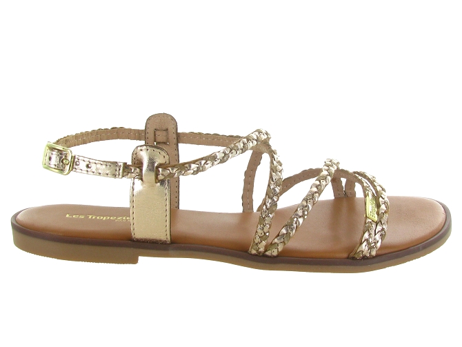 sandales et nu pieds - Confort - femme - Cuir - Or - Les tropeziennes5712601_2