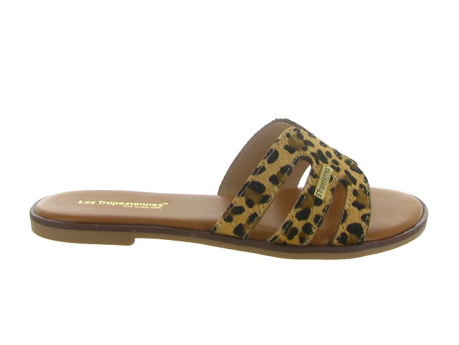 sandales et nu pieds - Mule Sabot - femme - Cuir - Léopard - Les tropeziennes5712701_2