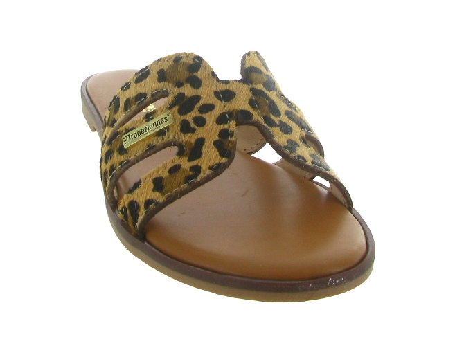 sandales et nu pieds - Mule Sabot - femme - Cuir - Léopard - Les tropeziennes5712701_3