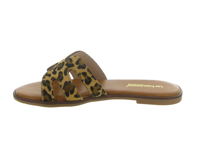 sandales et nu pieds - Mule Sabot - femme - Cuir - Léopard - Les tropeziennes5712701_4