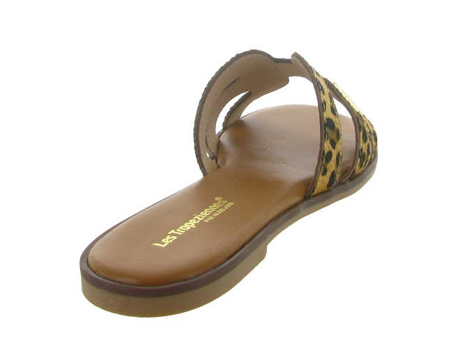 sandales et nu pieds - Mule Sabot - femme - Cuir - Léopard - Les tropeziennes5712701_5