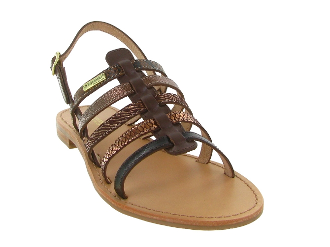 sandales et nu pieds - Confort - femme - Cuir - Marron - Les tropeziennes5713102_3
