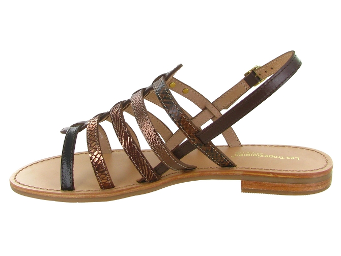 sandales et nu pieds - Confort - femme - Cuir - Marron - Les tropeziennes5713102_4