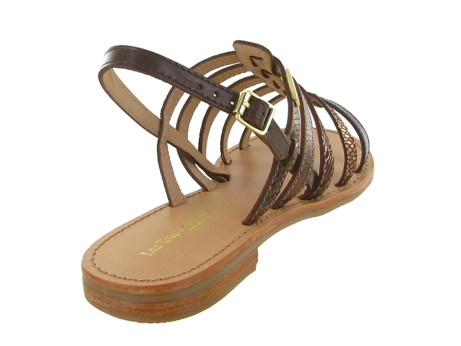 sandales et nu pieds - Confort - femme - Cuir - Marron - Les tropeziennes5713102_5