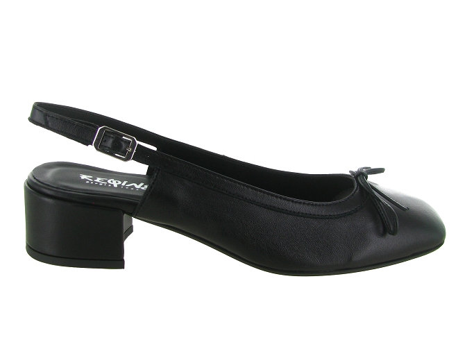 ballerines - Ballerine plate - femme - Cuir - Noir - Reqins5713701_2