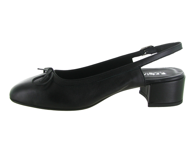 ballerines - Ballerine plate - femme - Cuir - Noir - Reqins5713701_4