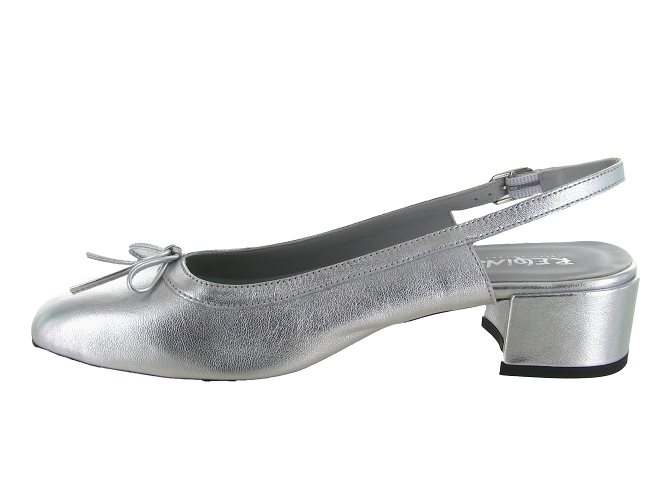 ballerines - Ballerine plate - femme - Cuir - Argent - Reqins5713702_4