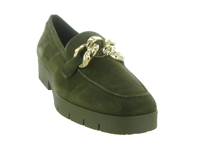 mocassins - Elégant - femme - Nubuck - Kaki - Reqins5714102_3